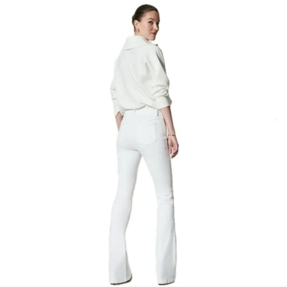 Spanx White High Rise Kick Flare Pull-On Pants Size 3X - Picture 2 of 10